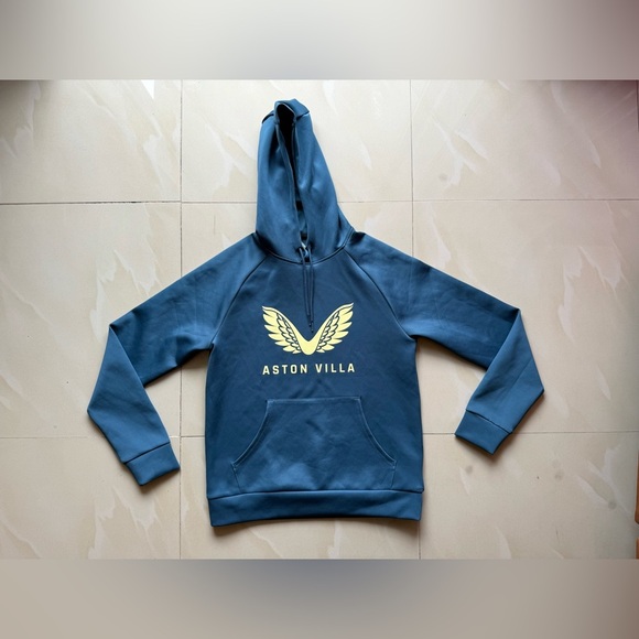 Aston Villa Castore , England UK Pullover Hoodie Size 4 Polyester Soft Winter - Picture 15 of 16